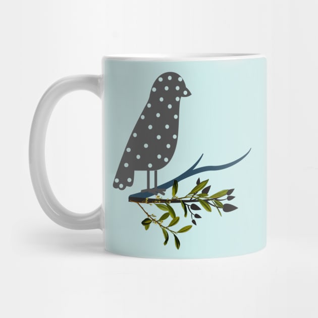 Polka Dot Bird by CloudTerra